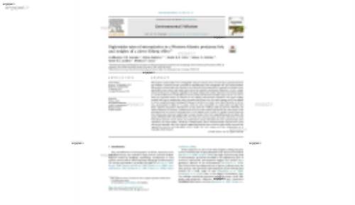 High intake rates of microplastics in aWestern Atlantic predatory fish, and insights of a direct fishery effect*